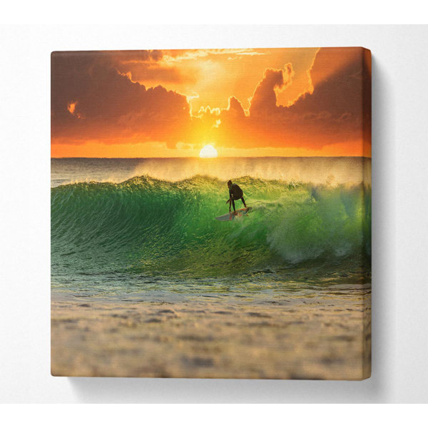 House of Hampton Surfer Sunset - Wrapped Canvas Art Prints | Wayfair.co.uk