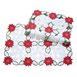 Samsel Polyester Embroidered Rectangle Placemat (Set of 4)
