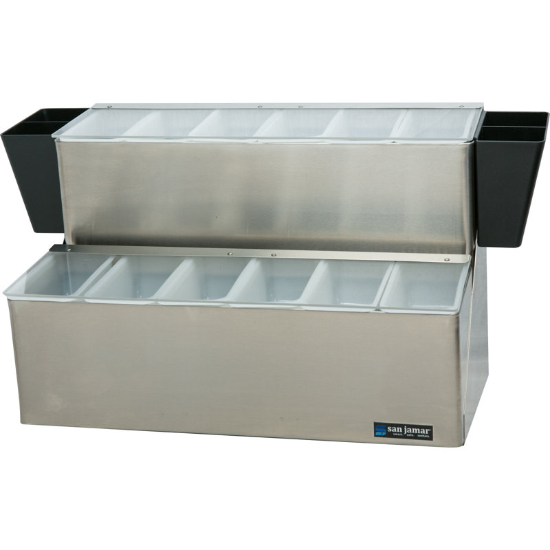 Contenant alimentaire rectangulaire en acier inoxydable avec couvercle Carlisle