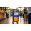 Bac à déchets de boissons commercial bleu avec roues verrouillables – Station de vidange à deux compartiments pour déchets liquides et solides, PEHD résistant aux fuites, pour bar, restaurant, traiteur et événements-132779247