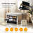 Pre-Assembled Mirrored Shoe Storage Bench With Flip Drawer Silver