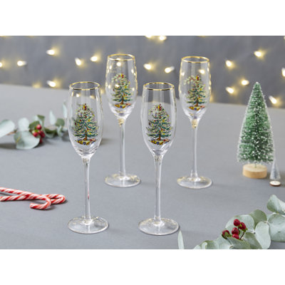 Spode, Christmas Tree - Champagne Flutes