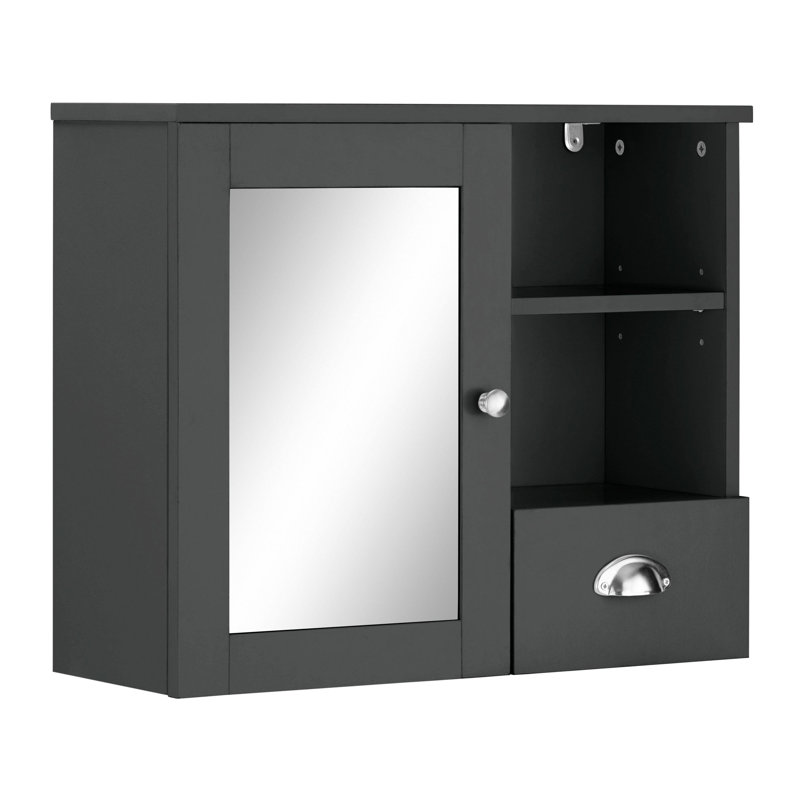 Haasan Wall Bathroom Cabinet, Grey