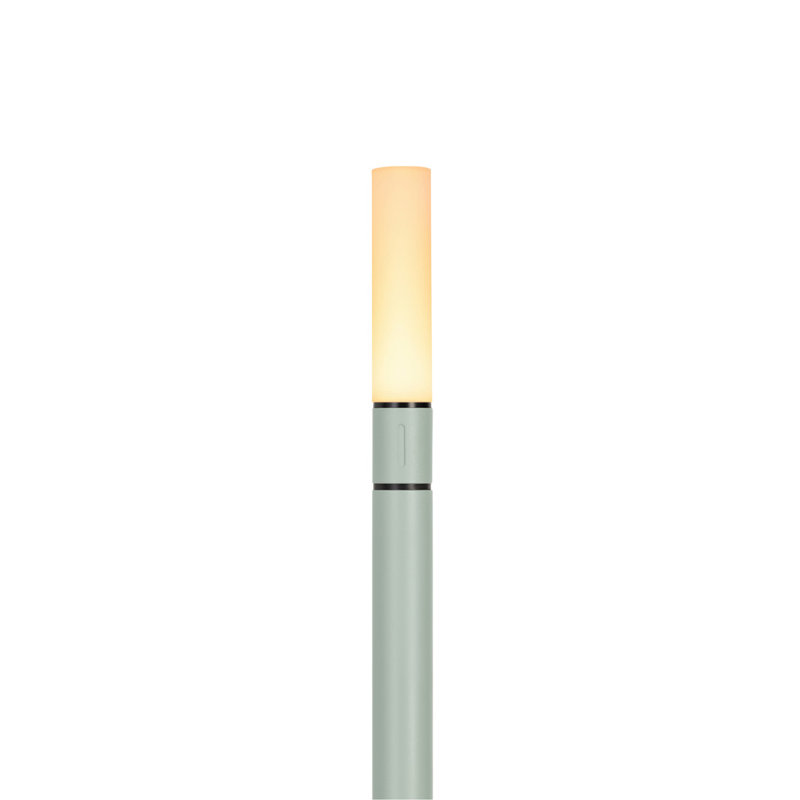 Candle-Inspired Portable Rechargeable Lamp - Wick, Sage Green, 10.2" H x 4.7" W x 4.7" D