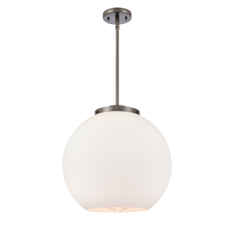Luminaire suspendu simple à 1 lumière Ralph, Bronze huilé