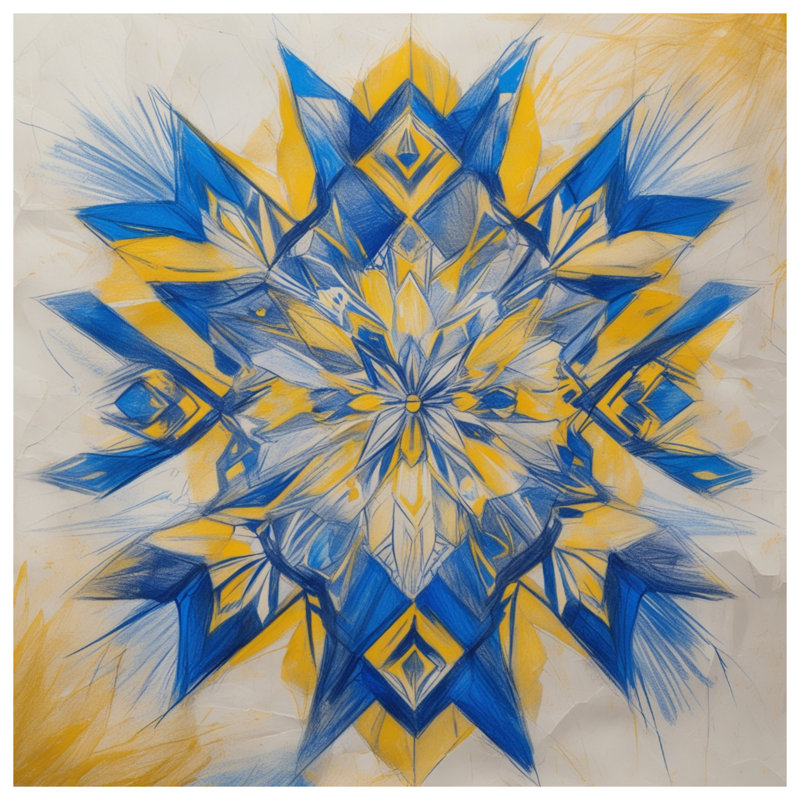 Rideaux de fenêtre kaléidoscope bleu, voilage et rideaux occultant - 1 panneau, 50 po x 80 po - 1 panneau, Transparent