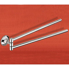 Porte-serviettes mural double pivotant Ascot