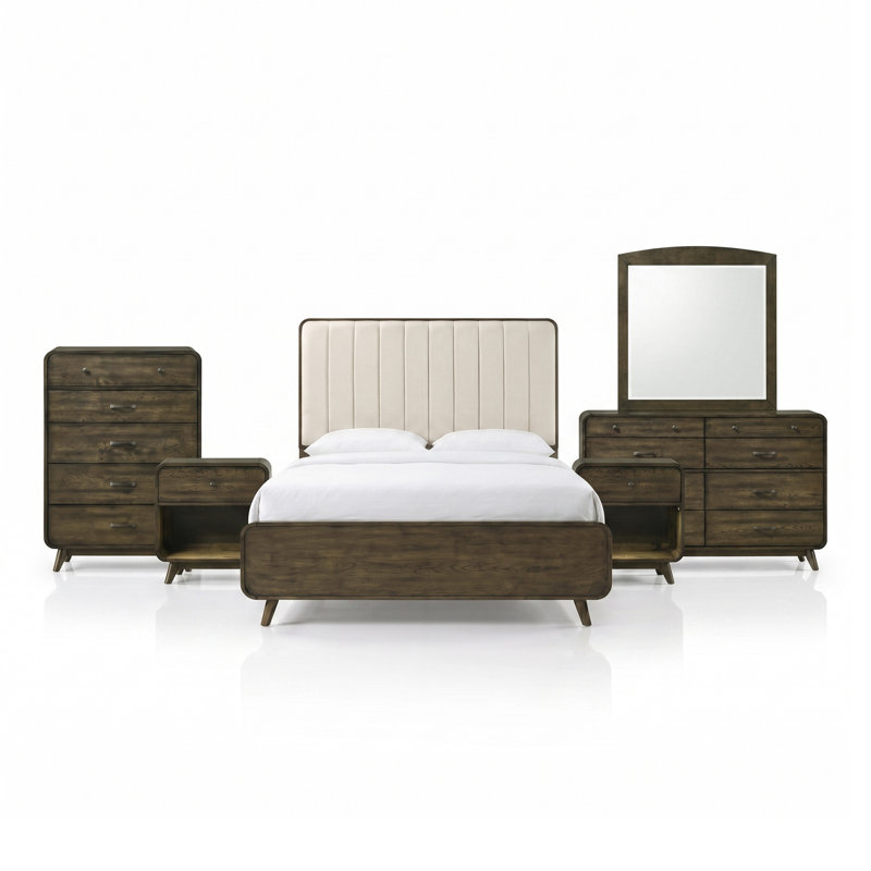 Marlowe Solid Wood 6-Piece Bedroom Set