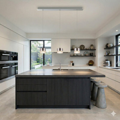 Barnsdall 3 - Light Kitchen Island Pendant