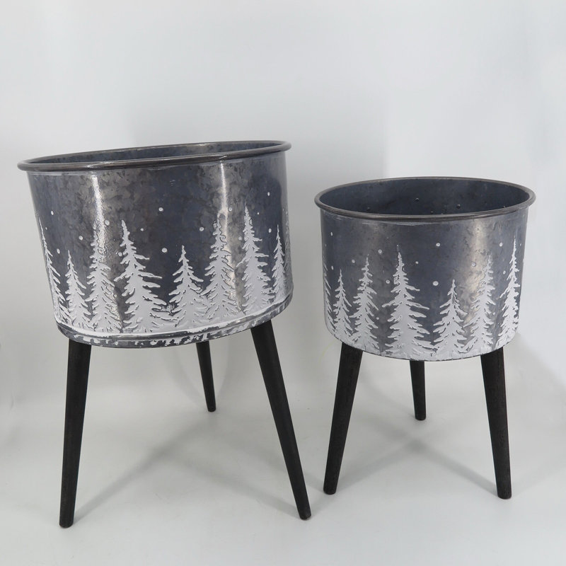 Ensemble de cache-pots 2 pièces Ayden-James