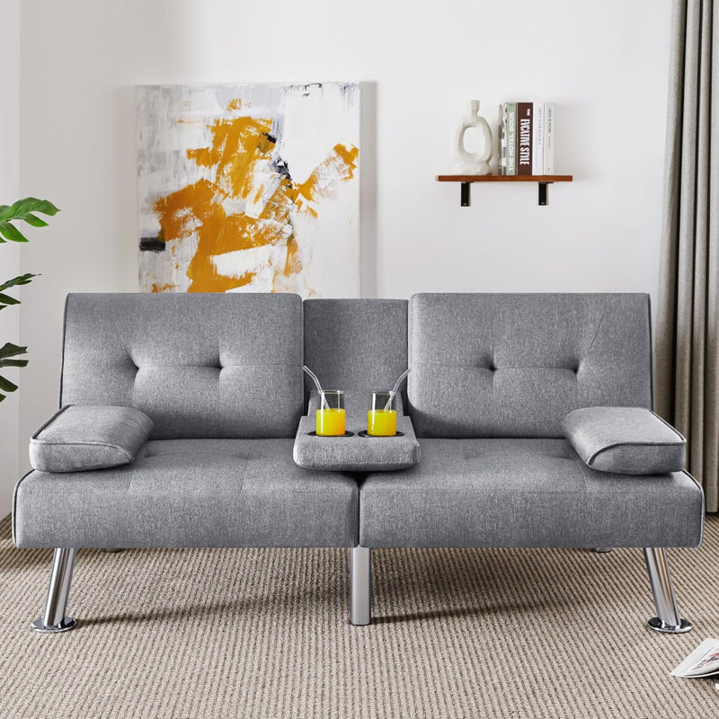 Sharida 3 Seater Sofa Bed, Gray