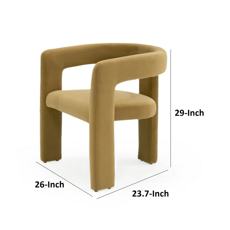 Chaise de salle à manger Polimice, Brun