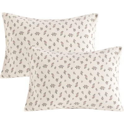 Taies d'oreiller pour tout-petits 100% coton, taies d'oreiller respirantes douces pour la peau avec fermeture à enveloppe, 13 x 18 pouces (paquet de 2)