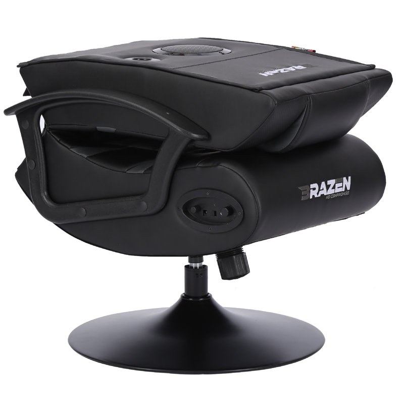 BraZen Pride 2.1 Bluetooth Surround Sound Gaming Chair - Pledger, Black/Grey