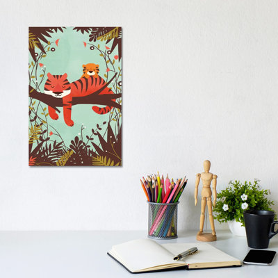 Sleeping Tiger by Jay Fleck - Wrapped Canvas Print