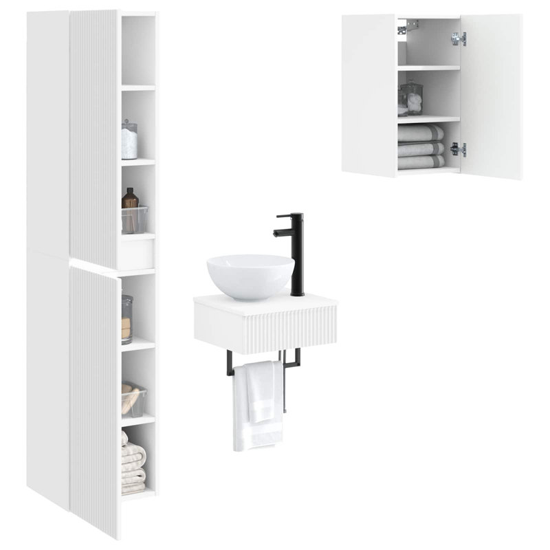 Bathroom Furniture Suite, White