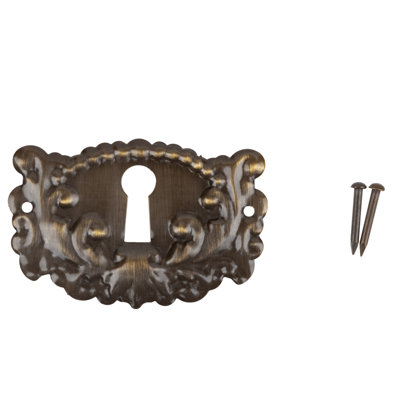 Victorian Antique Brass Keyhole Cover