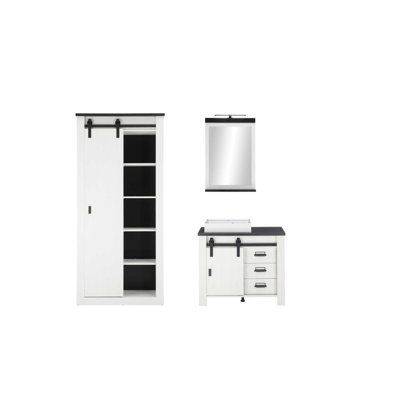 Jackeline Bathroom Suite, White