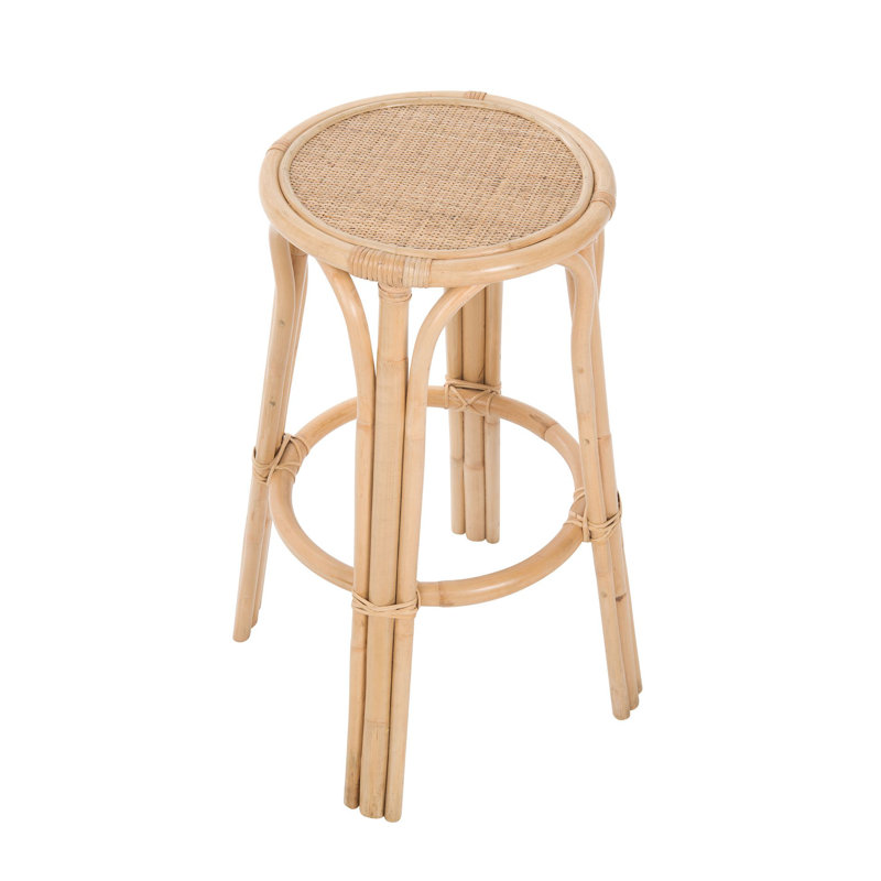 Tabouret de bar et de comptoir Rosita, Tabouret de bar (hauteur du siège de 30,5 po), Naturel