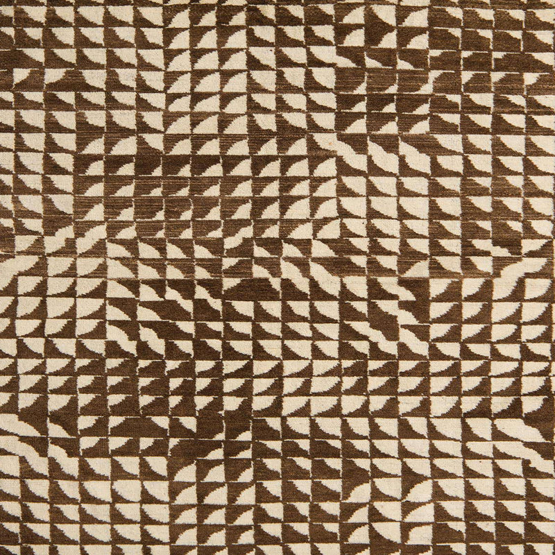Tapis abstrait moderne 5386, Carré 7 pi