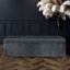 Safar Large Plush Velvet Ottoman Storage Box with Plain Lid Multi Functional Upholstered Blanket Box-116779930-116779932