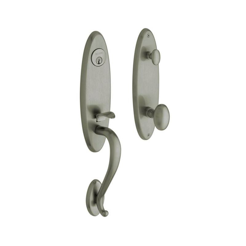 Blakely Handleset with Single Cylinder Deadbolt and Door Knob and Rosette, Keyed Different, Yes, Distressed Oil Rubbed Bronze