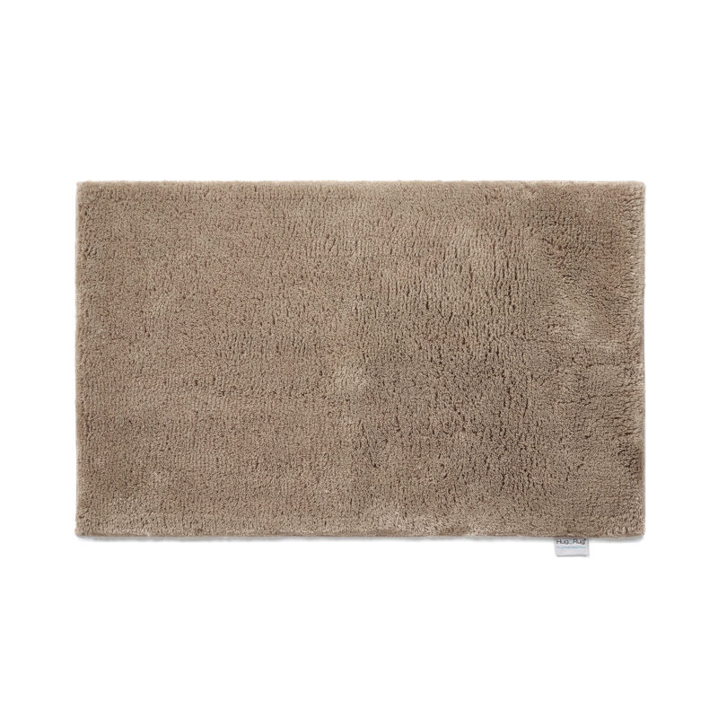 Dithusan Plain Bamboo Bath Mat, 80cm L x 50cm W, Brown