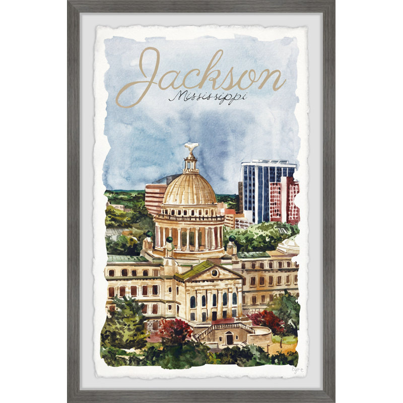 «Jackson Mississippi» par Eyre Tarney - Cadre photo, impressions sur papier, H 24 po x l 16 po x P 1,5 po