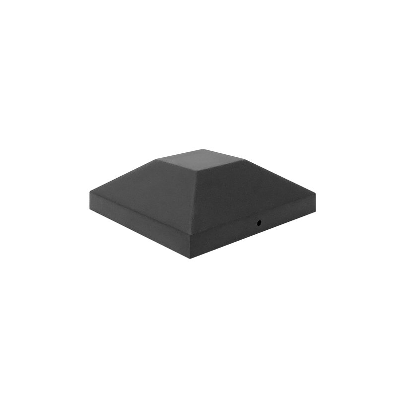 Capuchon de poteau en plastique 4 po x 4 po - noir