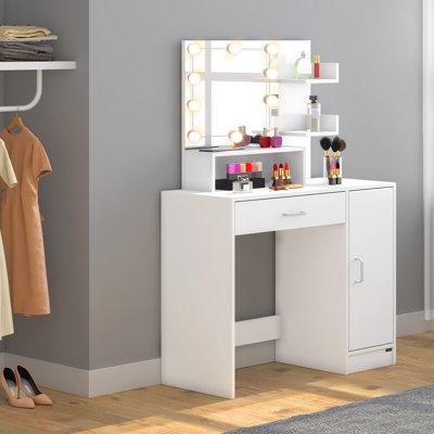 Nalia Dressing Table with Mirror