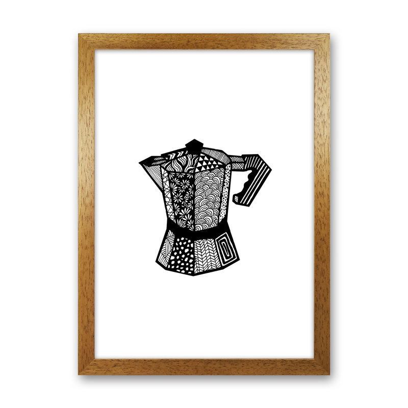 Macchinetta by Carissa Tanton - Print, 63cm H x 46cm W x 3cm D, Oak Framed