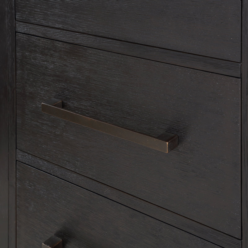 Alsup 72" Double Bathroom Vanity Set, Wire Brushed Dark Oak