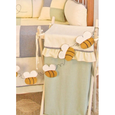 Brookwood Machine Woven Solid Wood and Fabric Laundry Hamper