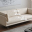 Causeuse coussin blanche en similicuir-1043006684