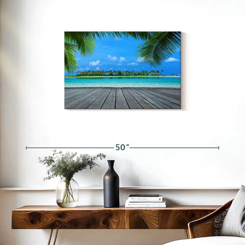 Gillard Maldives Tropical Landscape, 20" H x 30" W