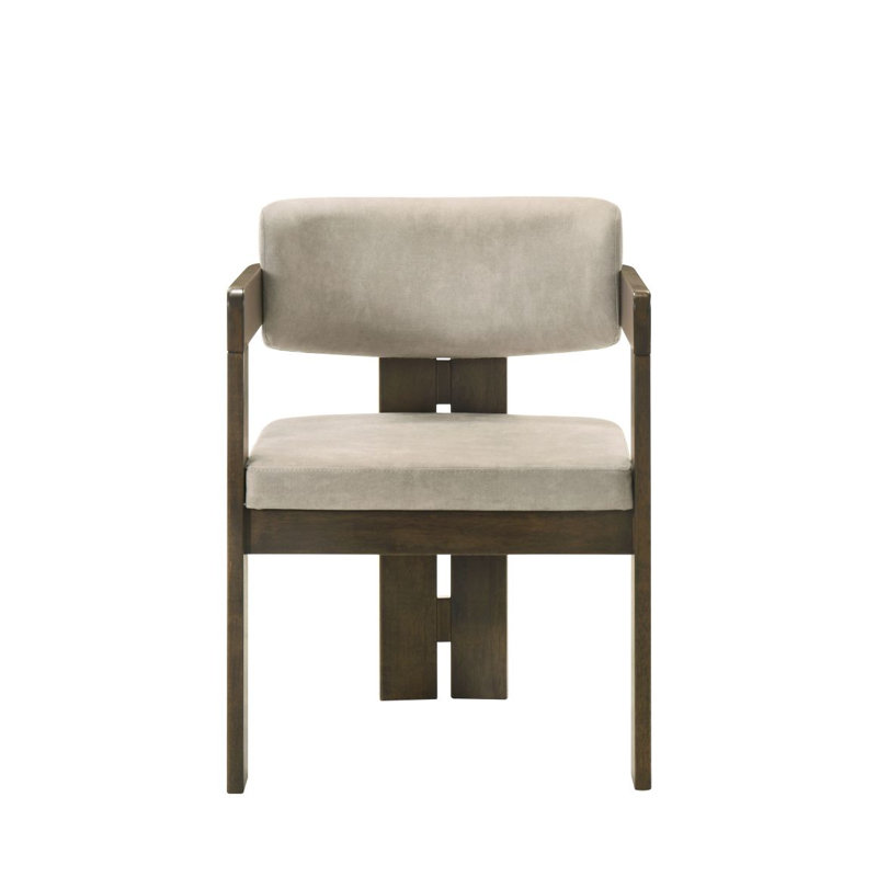 Ensemble de 2 chaises d'appoint en microfibre et finition Destin