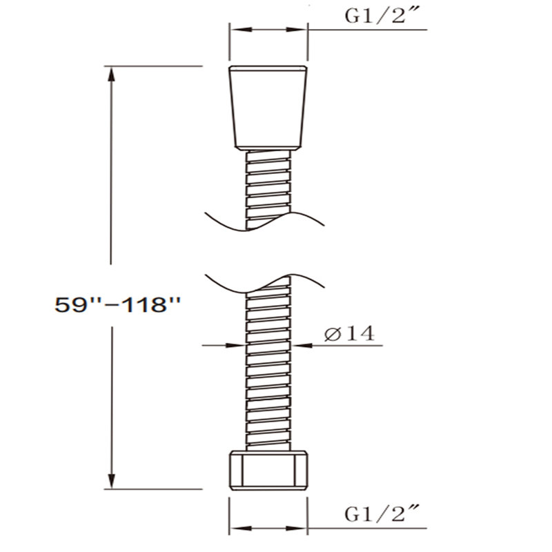 71 inches Shower Hose Extra Long Handheld Shower Head Hose Extension Replacement