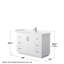 Ensemble de meuble-lavabo simple autoportant 48 po avec plateau en marbre Miranda-58037803-58037801-58037805