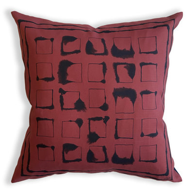 Geometric Cotton Blend Reversible Pillow Cover