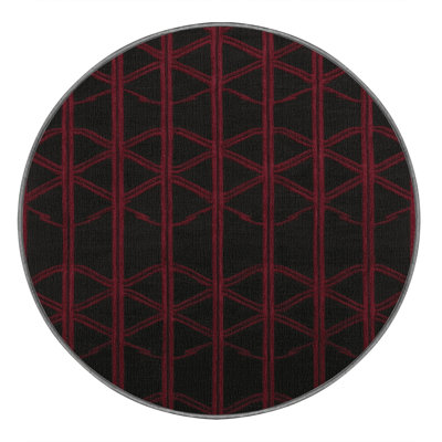 Tapis gris en treillis lavable à la machine