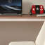 Bureau à 3 tiroirs brun noyer + blanc massif + bois manufacturé-1496532282-1496532281