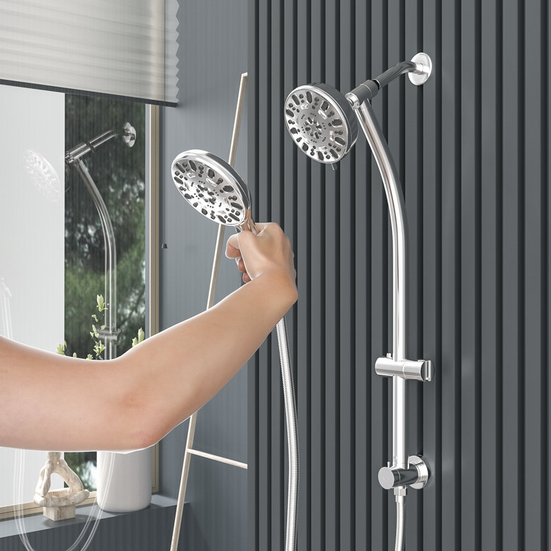 Pressure-Balanced Complete Shower System with Rough in-Valve, Chrome