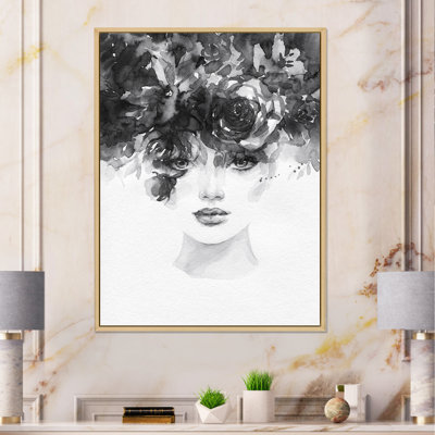 Portrait d'un élégant mannequin - Art mural sur toile glamour