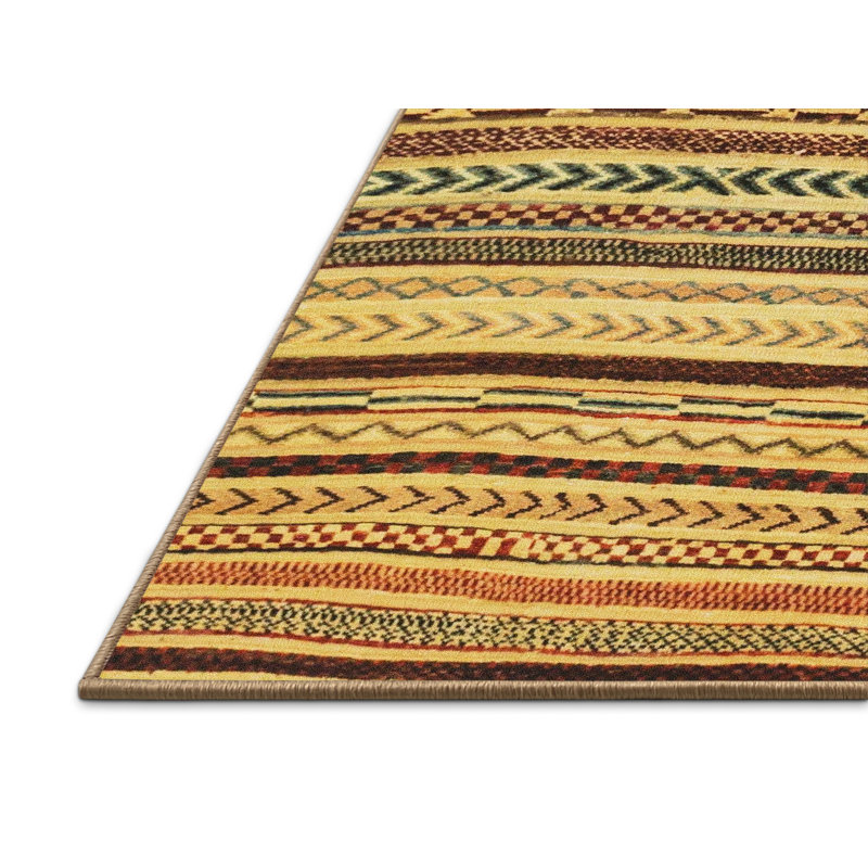 Abstract Indoor Rug, Rectangle 7' x 9'