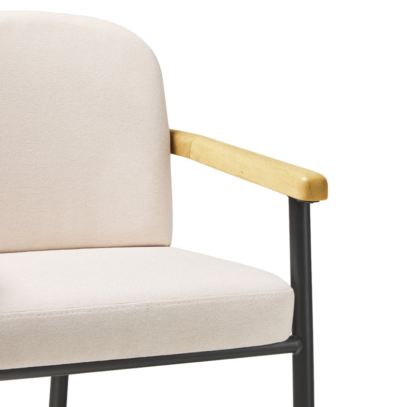 Chaise rembourrée Aleric, Chêne côtier