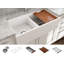 Contempo 36'' L Double Basin Kitchen Sink-773700956