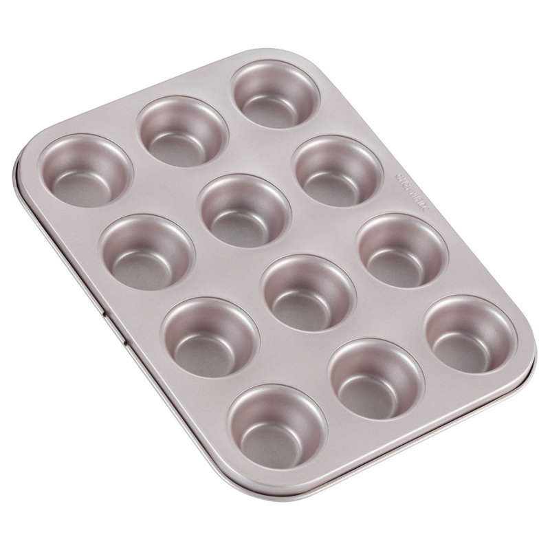 CHEFMADE 6 Cavity Muffin Cake Pan, 0.9" H x 10.1" W X 7.8" D