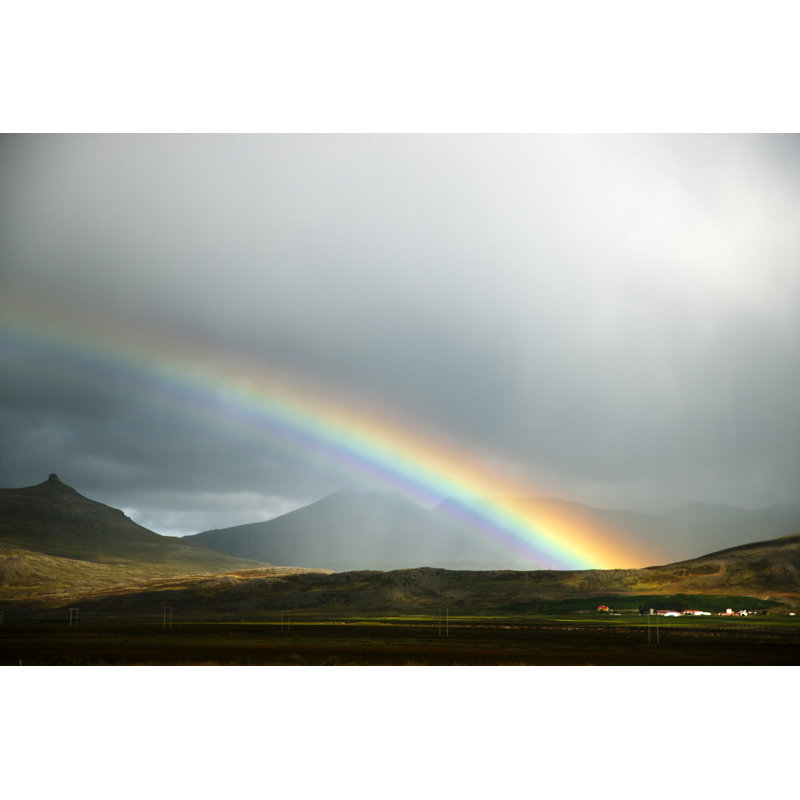 Icelandic Rainbow by Urbancow - No Frame Art Prints on Canvas, 81cm H x 122cm W