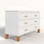 Commode double blanche à 6 tiroirs-2119540966