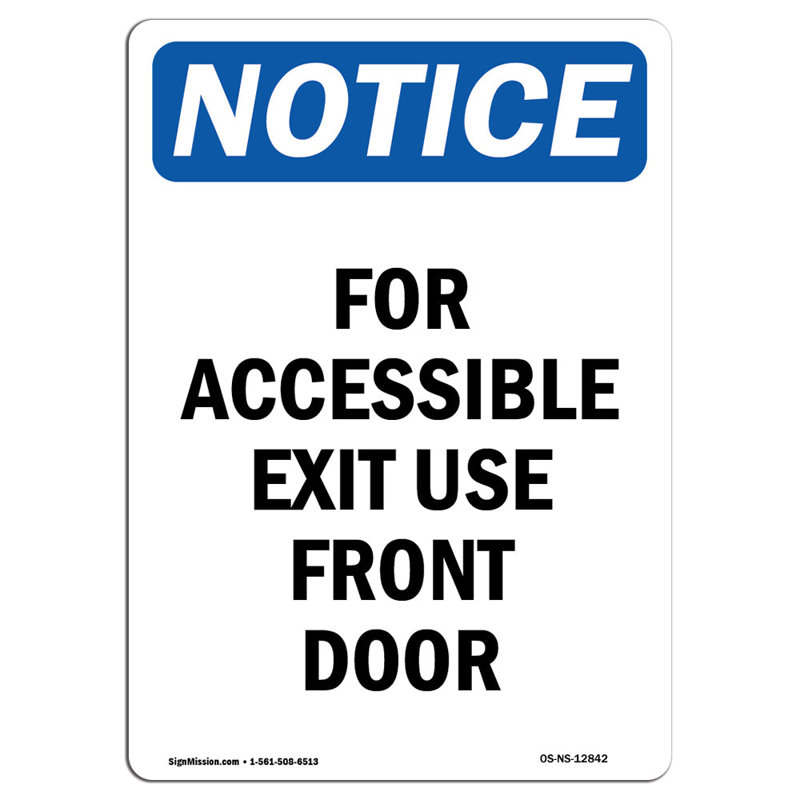 Pour une sortie accessible, utilisez un panneau de porte d'entrée